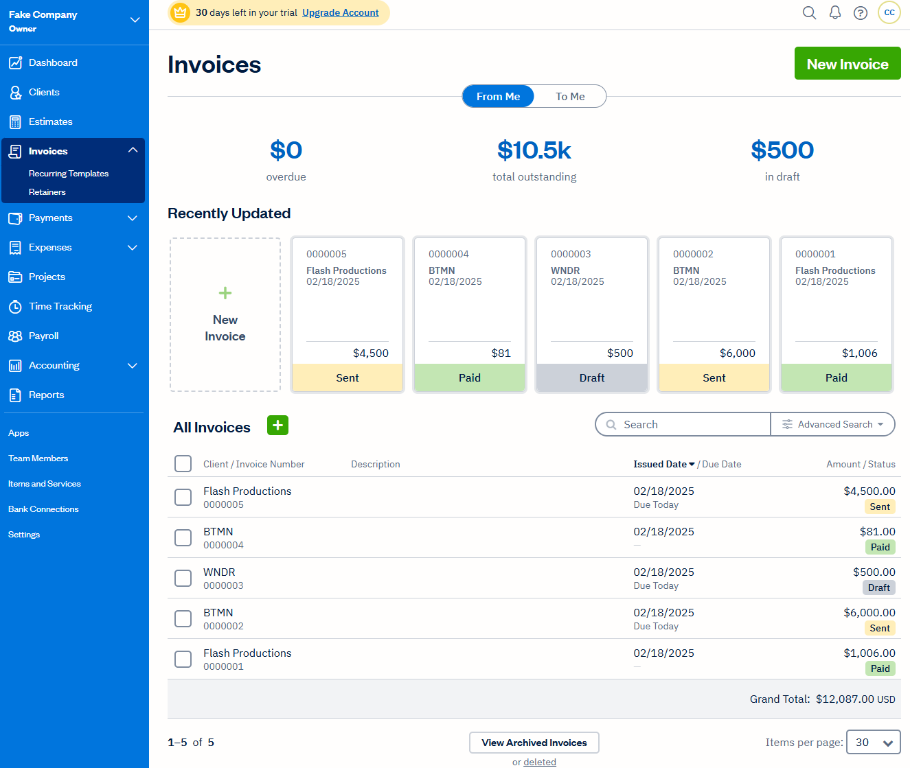 FreshBooks Premium