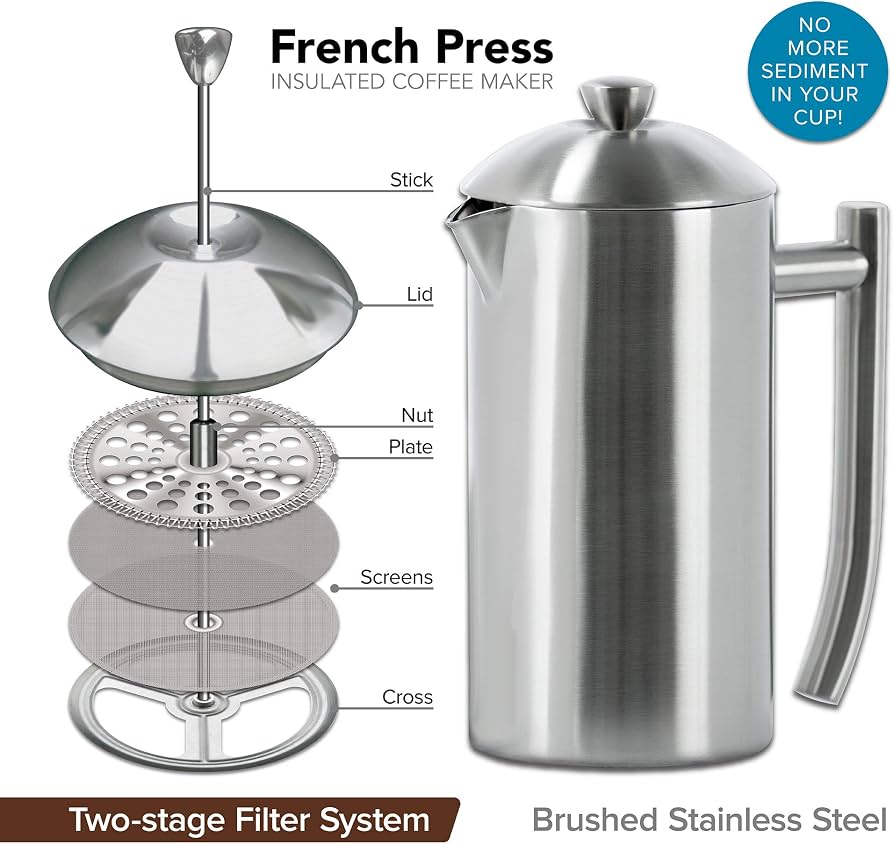 Frieling Double Wall Stainless Steel French Press