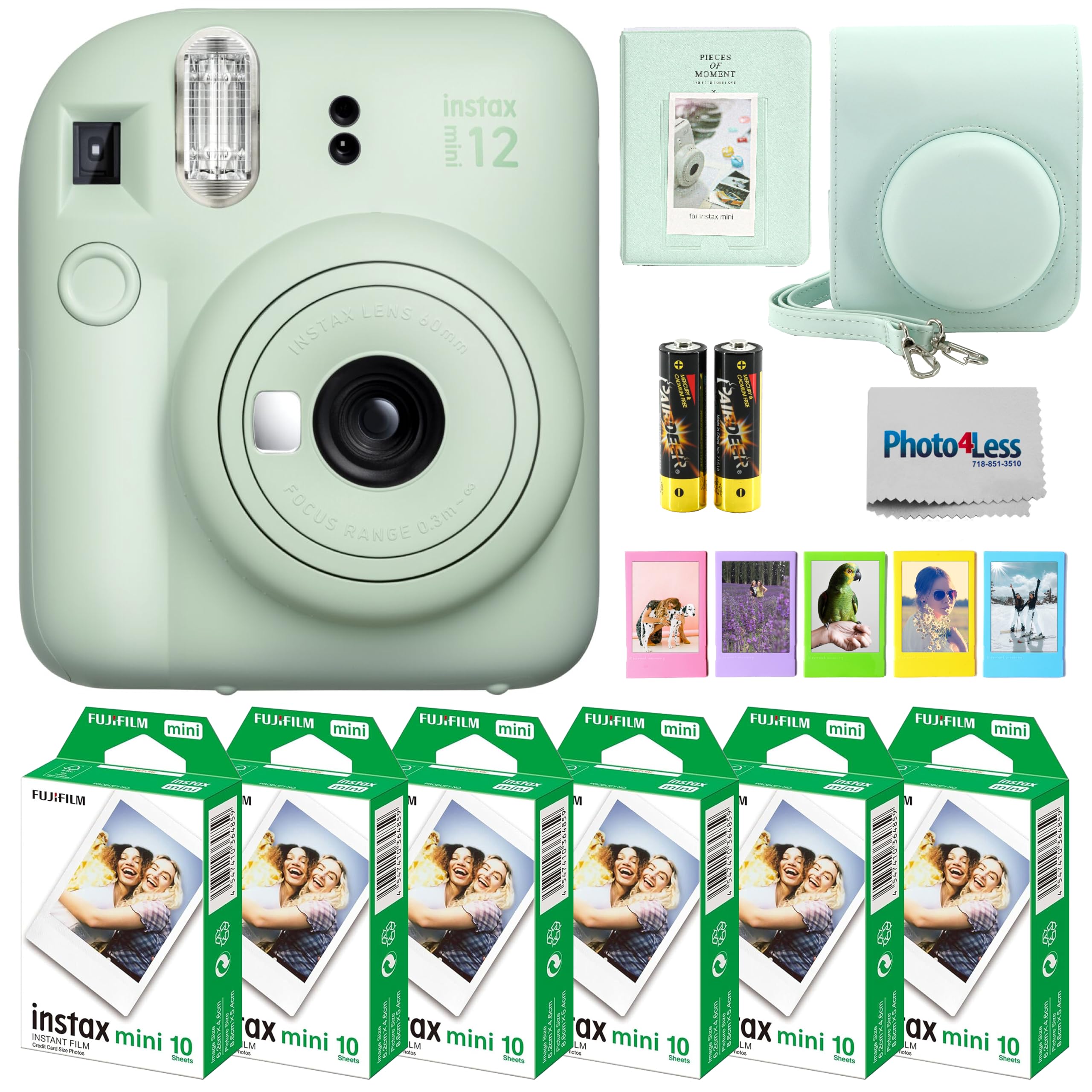 Fujifilm Instax Mini 12 Instant Camera Bundle with 40 Sheets