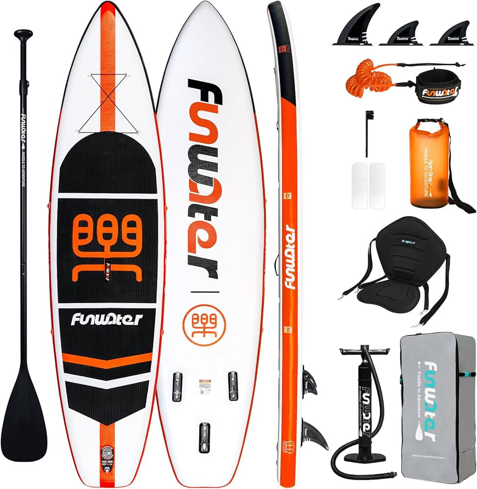 FUNWATER Inflatable Stand Up Paddle Board 10'8"
