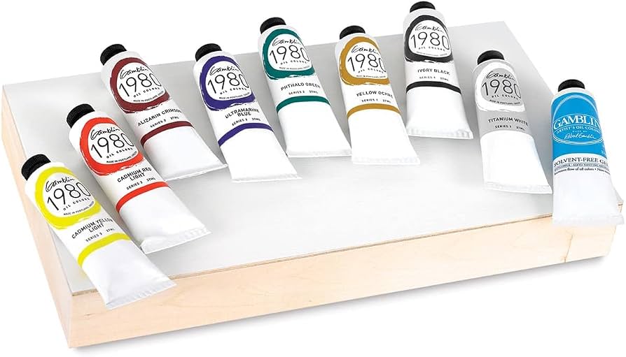 Gamblin 1980 Oil Color Starter Set, 6 x 37ml Tubes