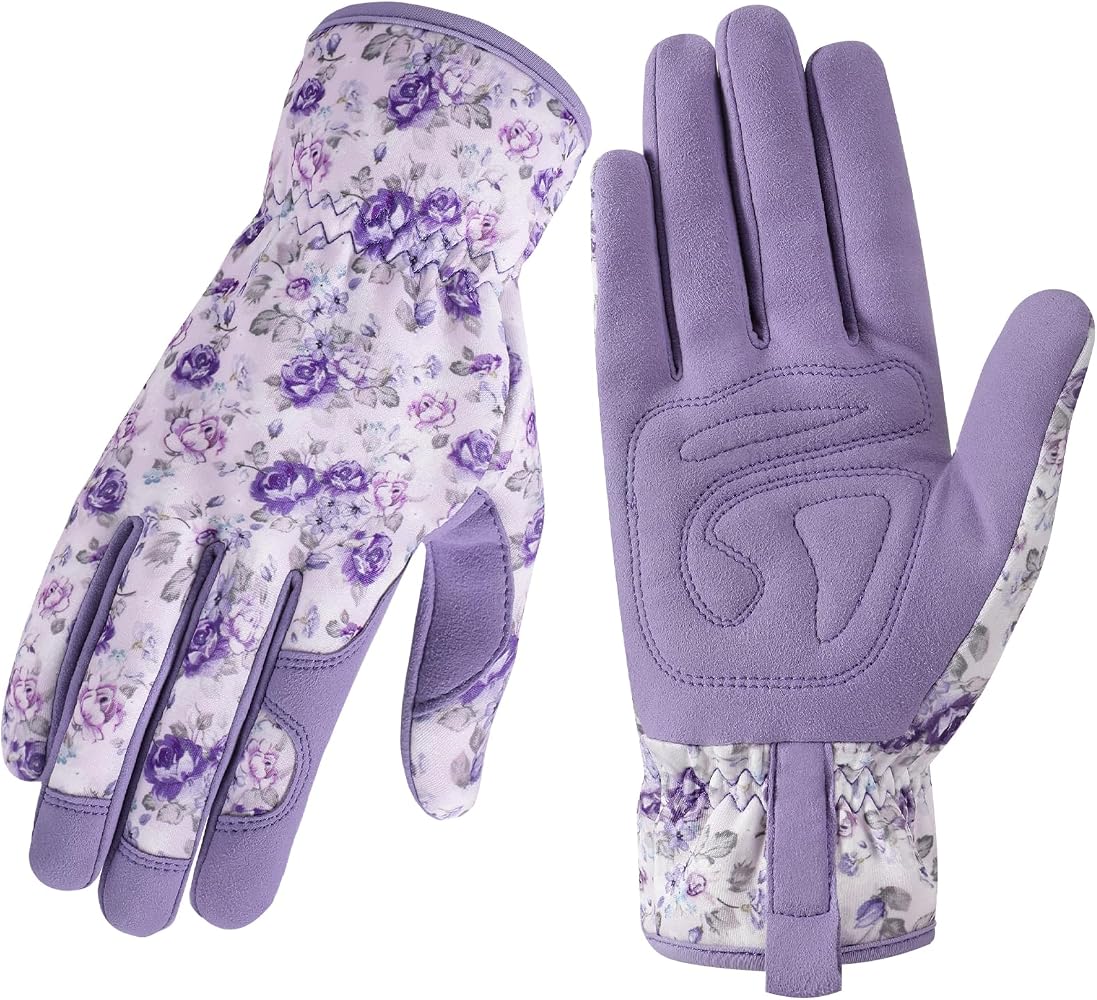 Garden Gloves with Microfiber Coated Palm (2-Pack)
