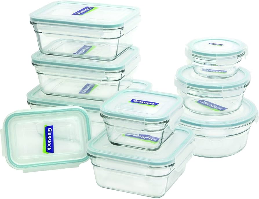 Glasslock 18-Piece Glass Food Storage Set