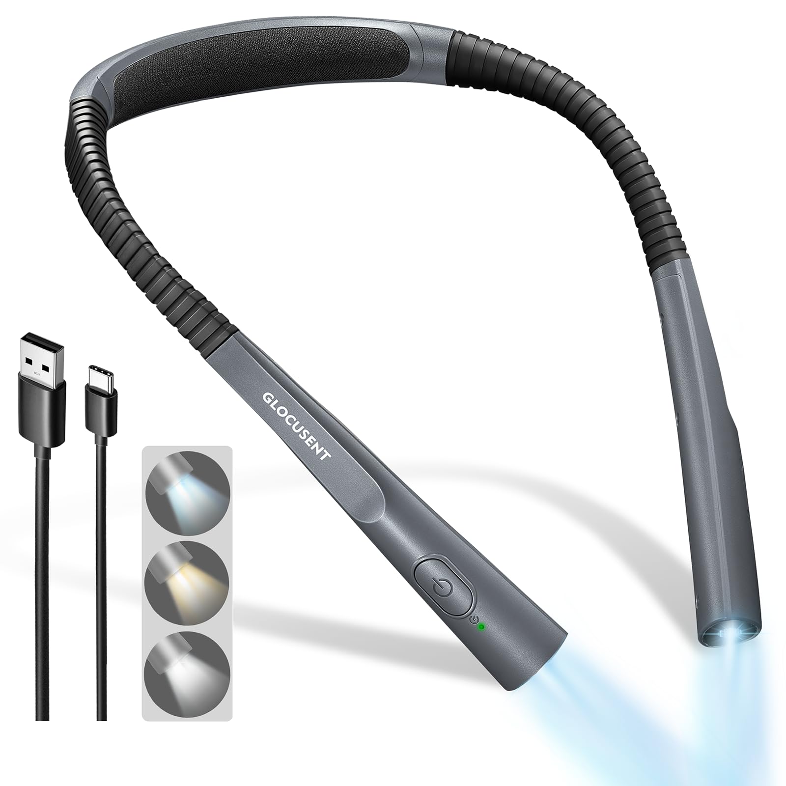 Glocusent LED Neck Book Light