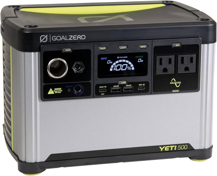 Goal Zero Yeti 500X 496Wh LiFePO4 Power Station