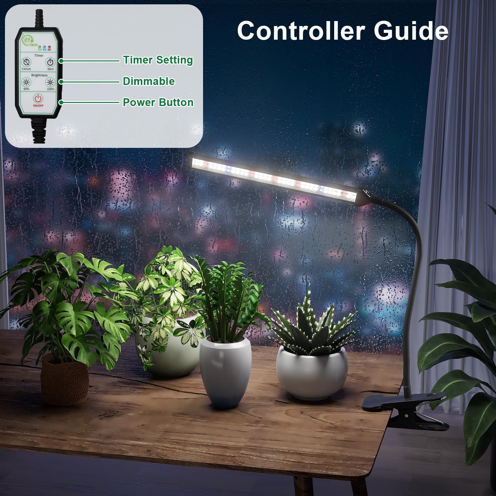 GooingTop LED Grow Light Strip 4-pack