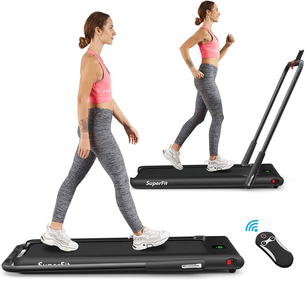 Goplus 2 in 1 Folding Treadmill