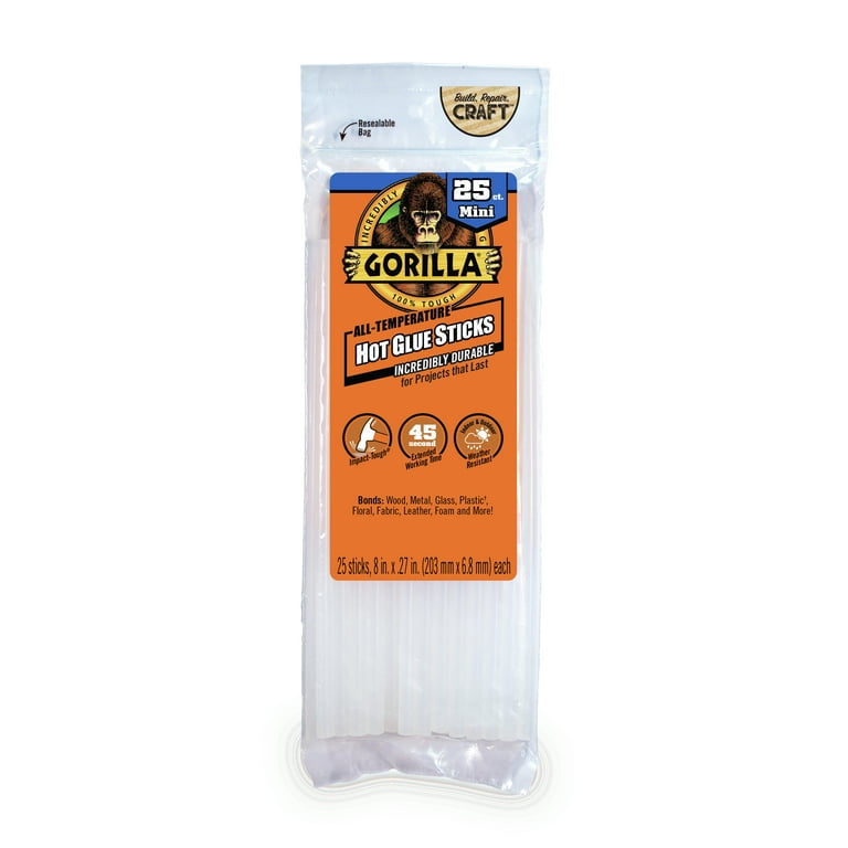 Gorilla Mini Hot Glue Sticks