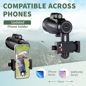 Gosky Titan 10x42 Monocular with Smartphone Adapter