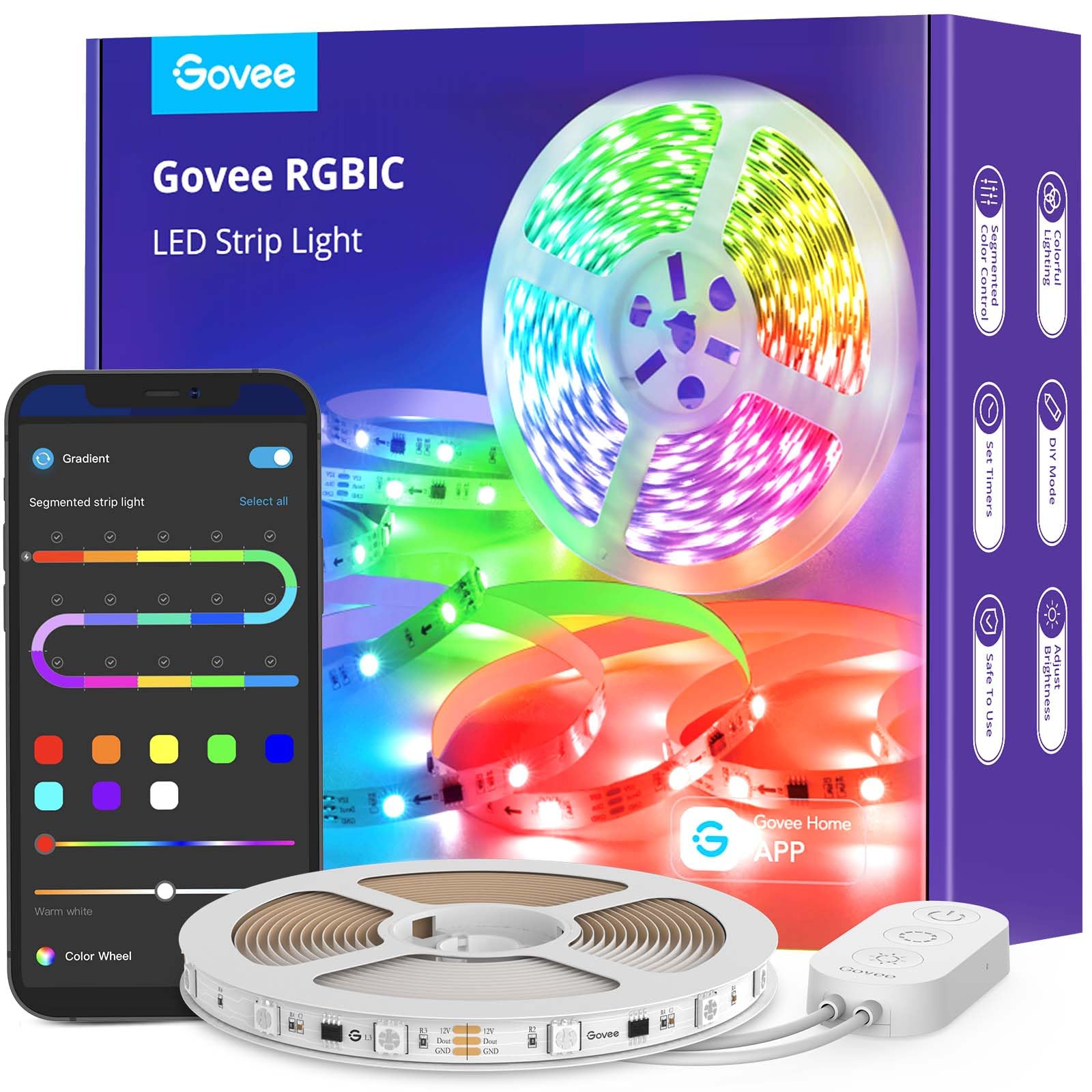 Govee RGBIC LED Strip Lights 16.4ft