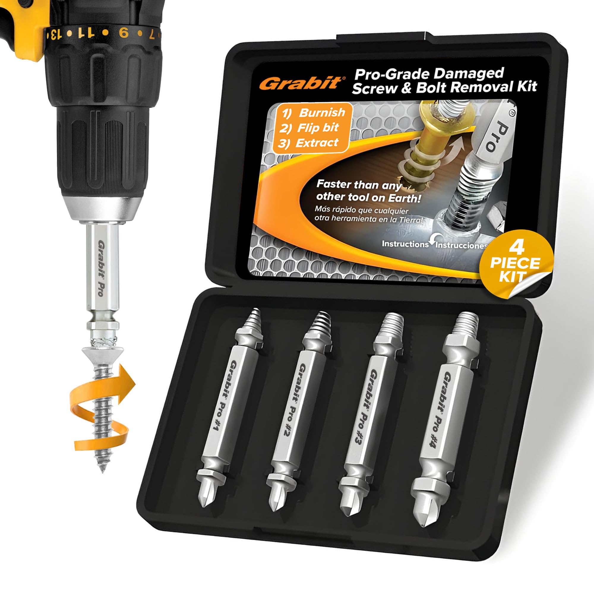 Grabit Pro Broken Screw Extractor Set