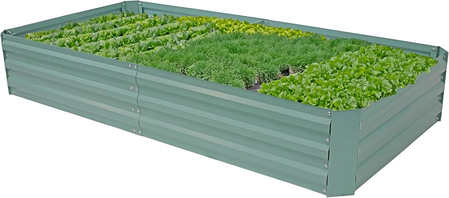 Greenes Galvanized Raised Garden Bed 4x8