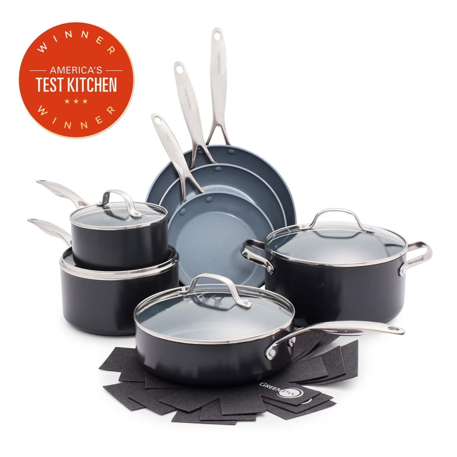 GreenPan Valencia Pro 11-Piece Ceramic Non-Stick Cookware Set