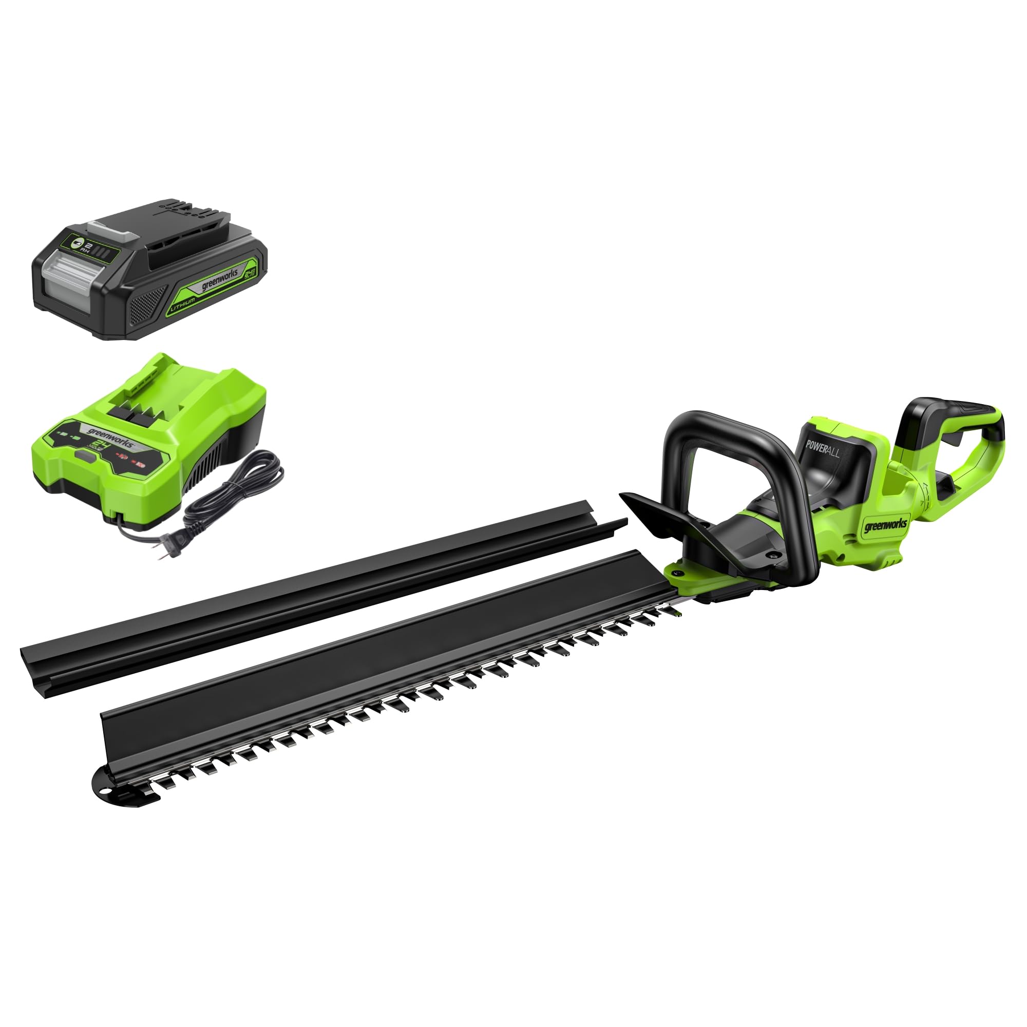 Greenworks 24V 2-in-1 Cordless Hedge Trimmer & Pole Trimmer