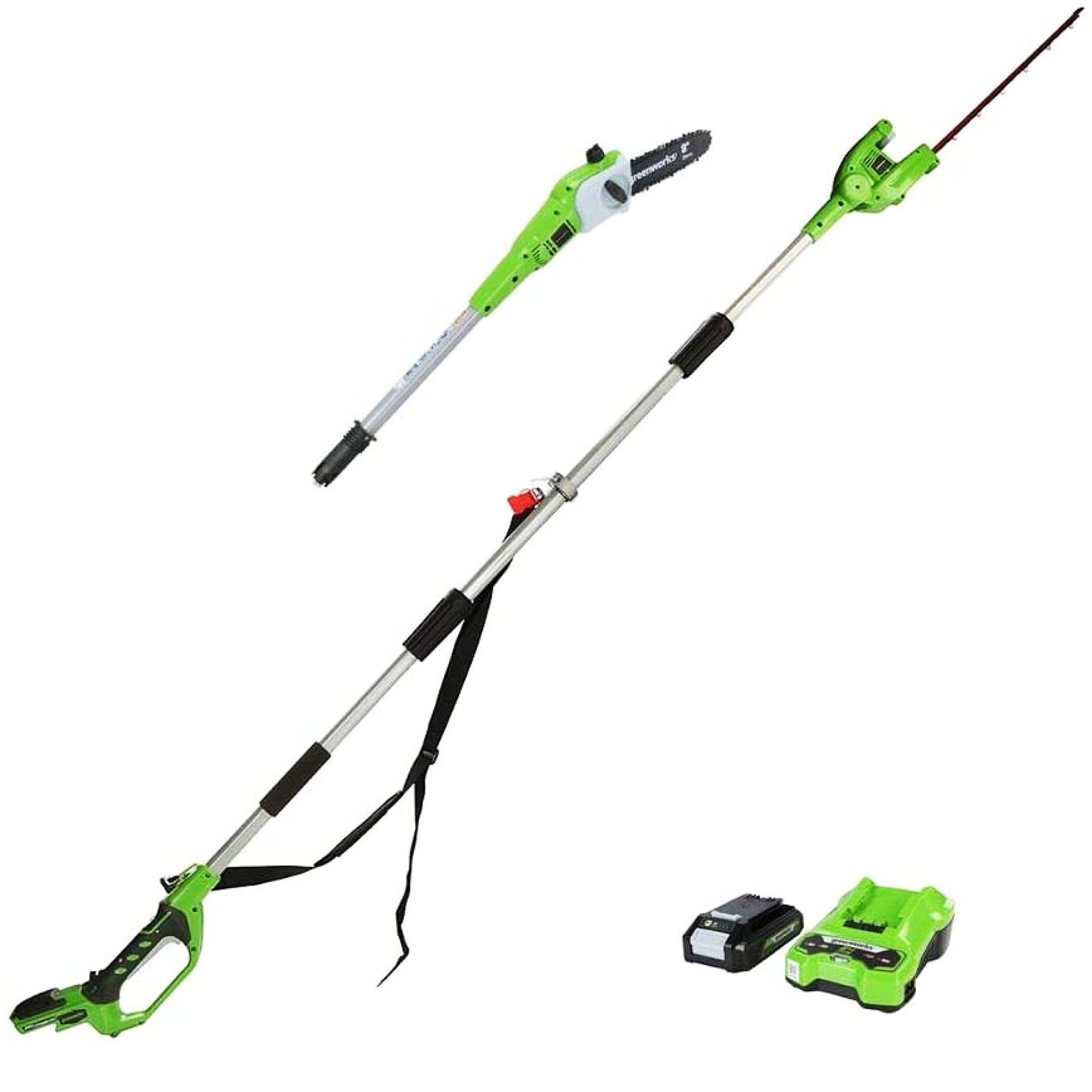Greenworks 24V 2-in-1 Cordless Hedge Trimmer & Pole Trimmer
