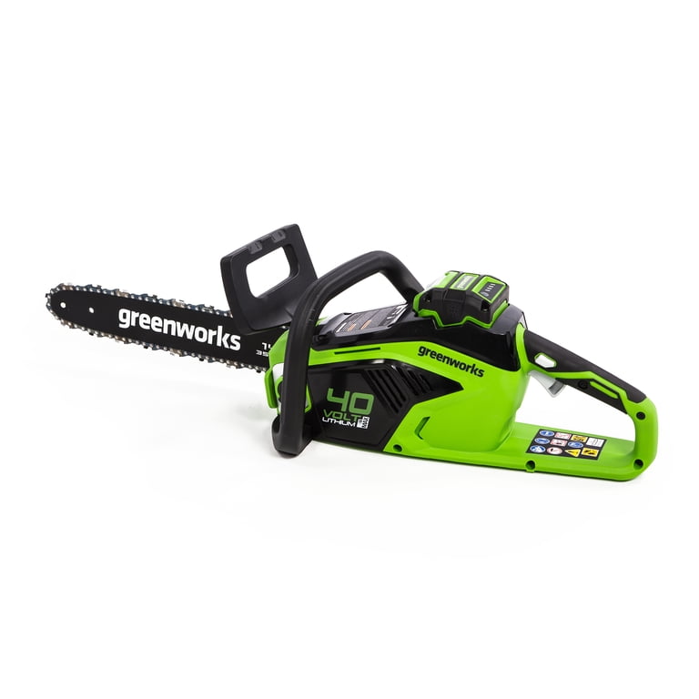 Greenworks 40V 14-Inch Cordless Chainsaw, Battery and Charger Included