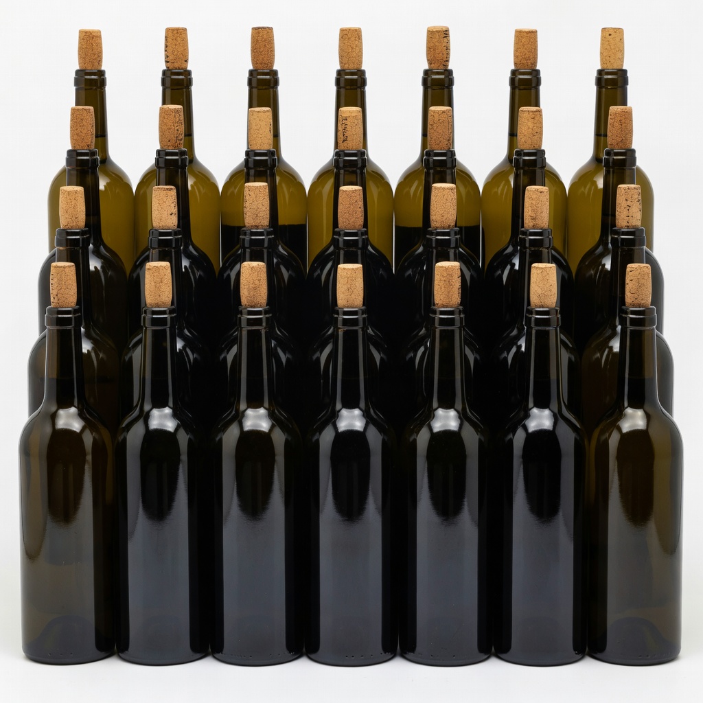 30 Pack 750ml Wine Bottles with Corks