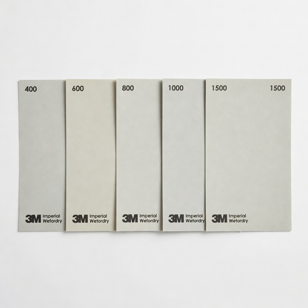 3M Imperial Wetordry Sandpaper Assortment (400,600,800,1000,1500)