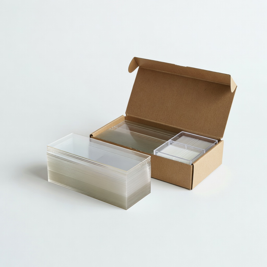 500 Pack Blank Microscope Slides and Cover Slips