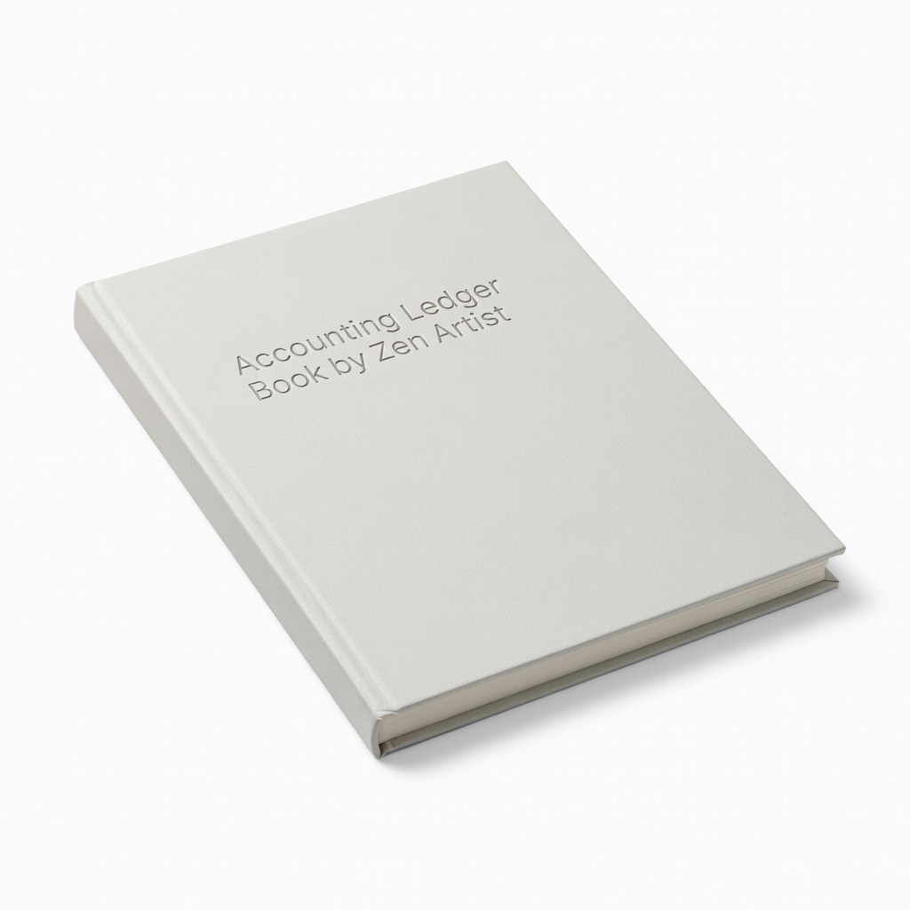 Accounting Ledger Book by Zen Artist (8.5 x 11, 120 Pages)