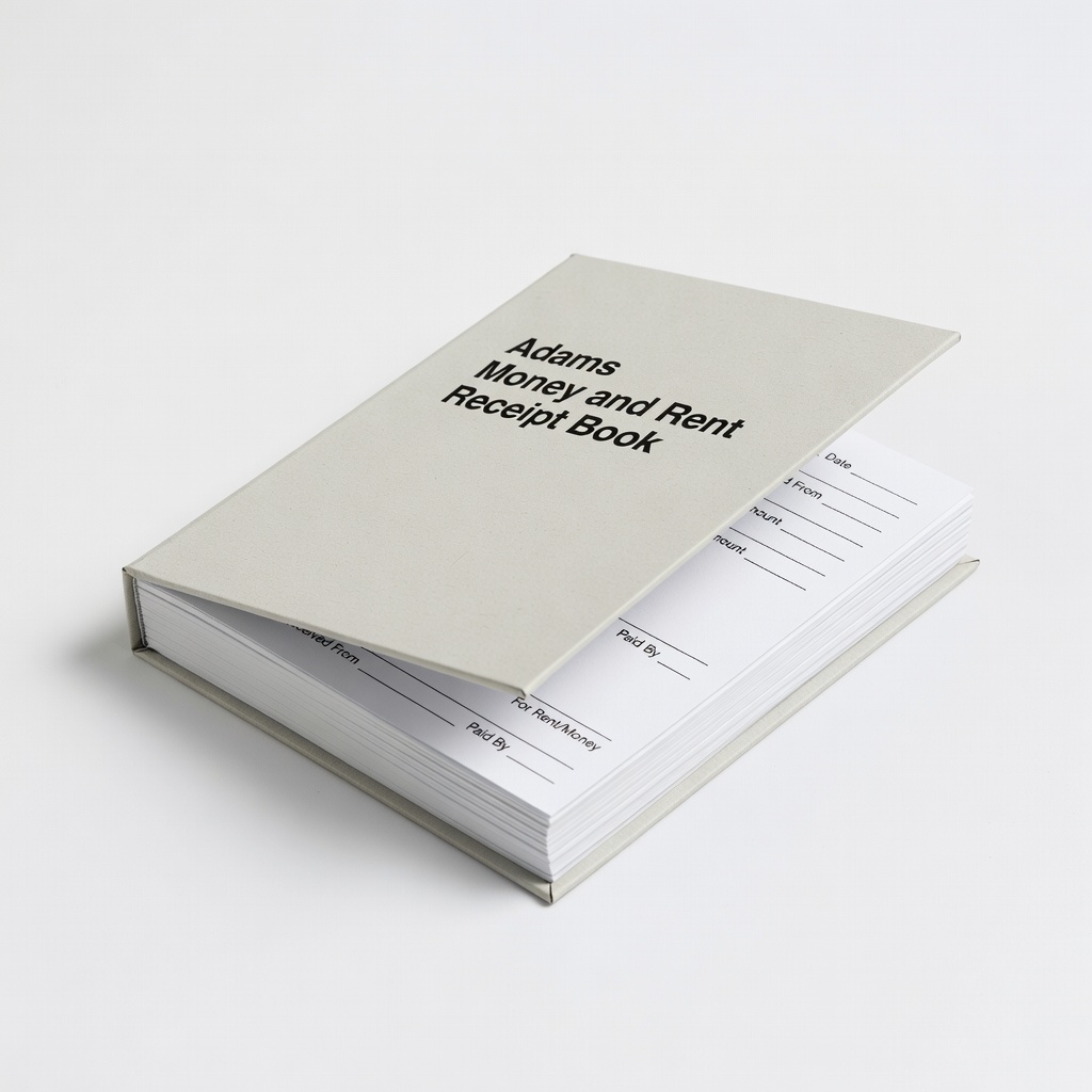 Adams Money and Rent Receipt Book