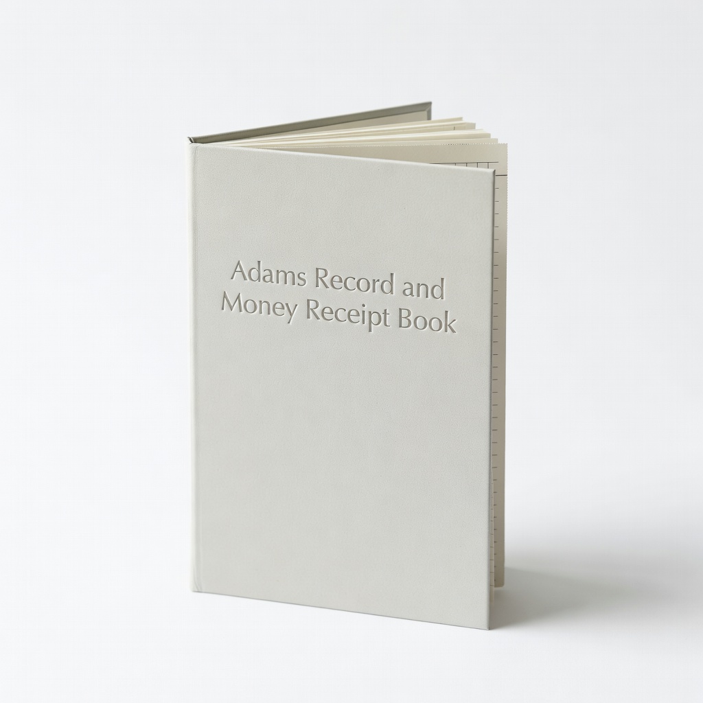 Adams Record and Money Receipt Book