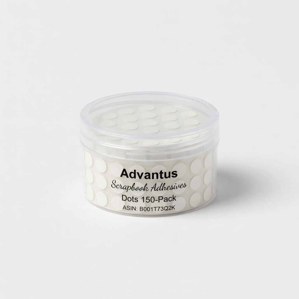 Advantus Scrapbook Adhesives Dots 150-Pack (ASIN: B001T73Q2K)