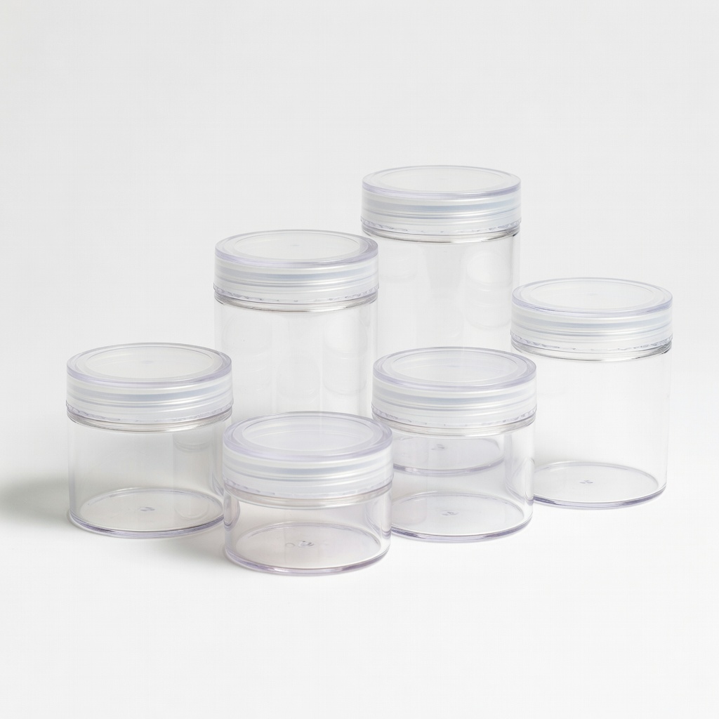 Airtight Acrylic Powder Storage Container Set