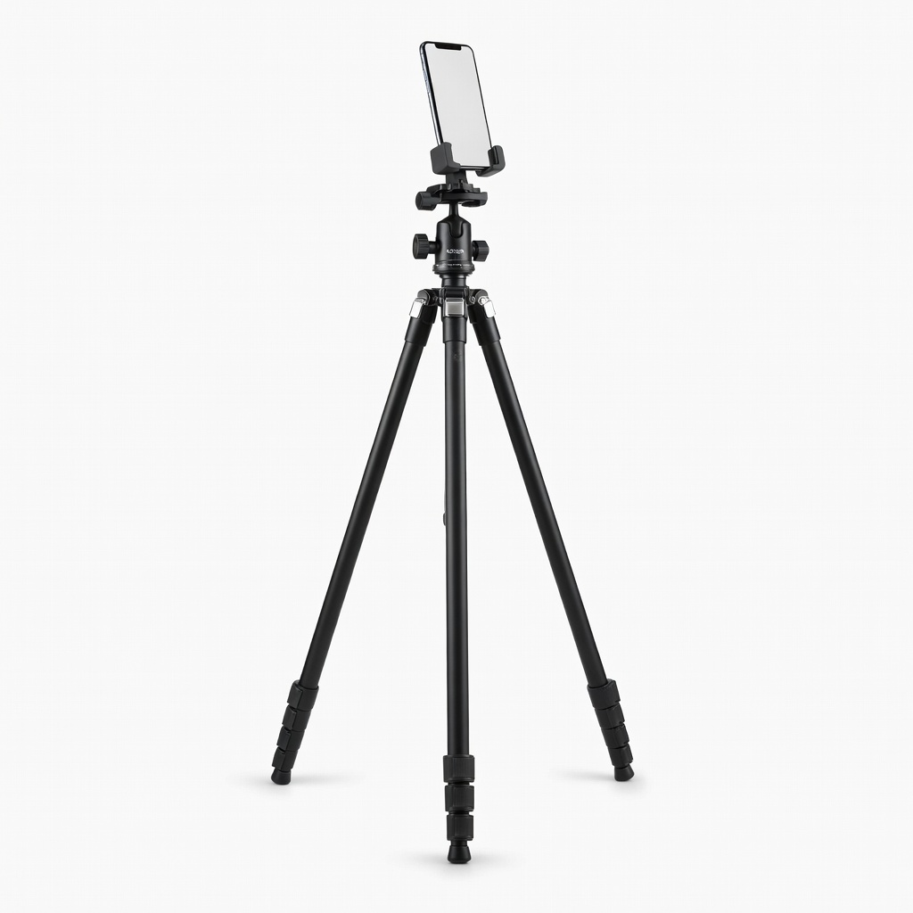 Amazon Basics 60-Inch Lightweight Tripod with Smartphone Holder