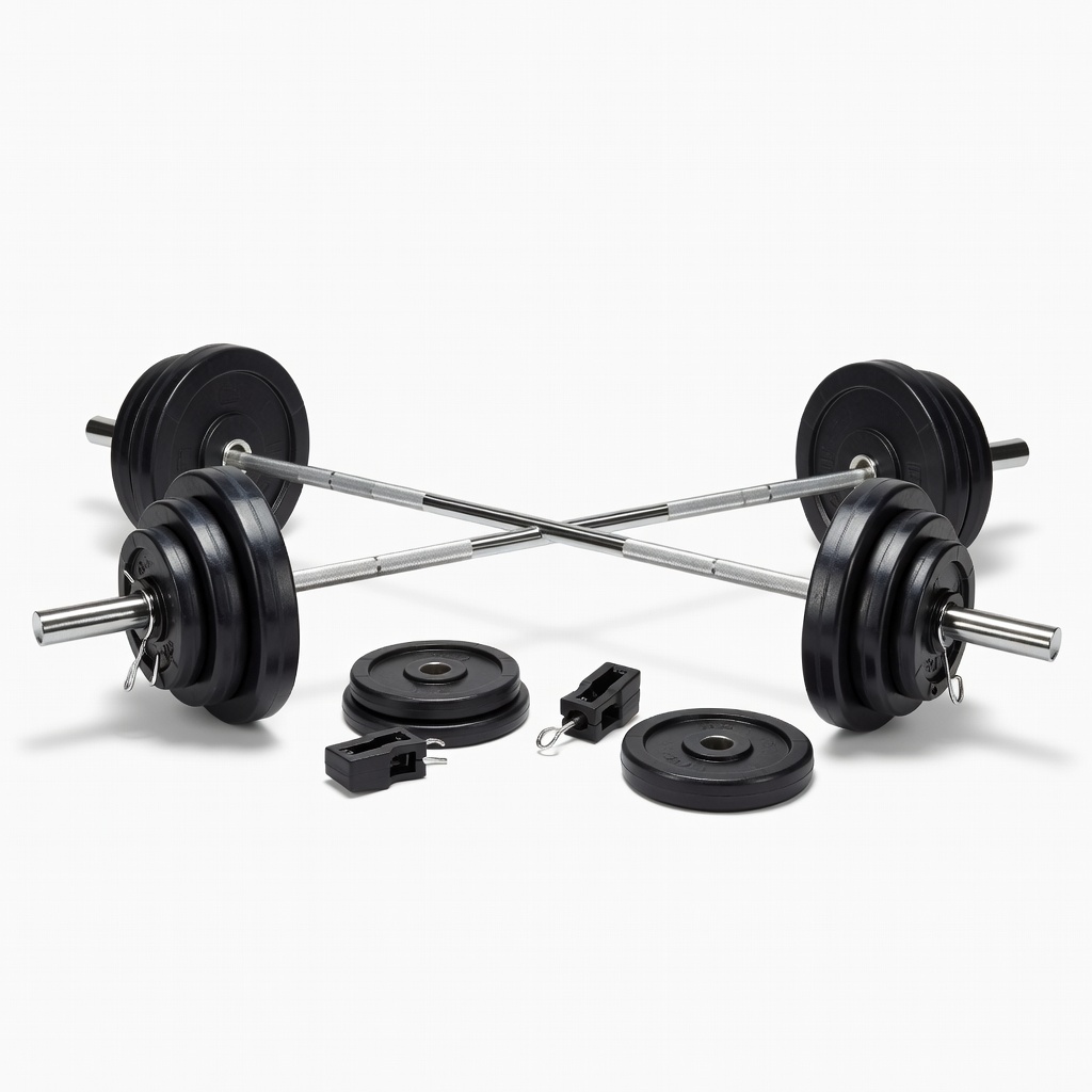 Amazon Basics Adjustable Barbell Weight Set