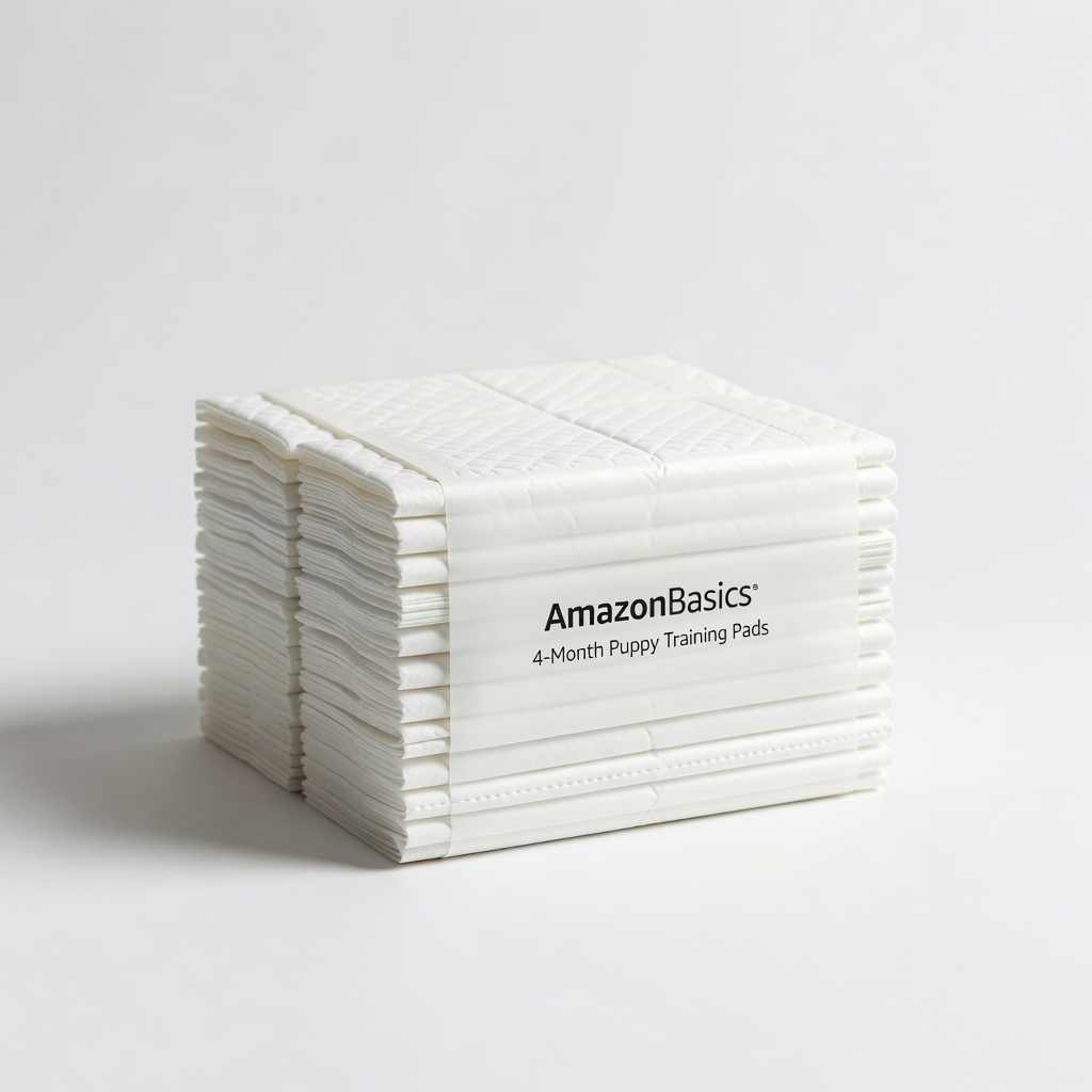 AmazonBasics 4-Month Puppy Training Pads