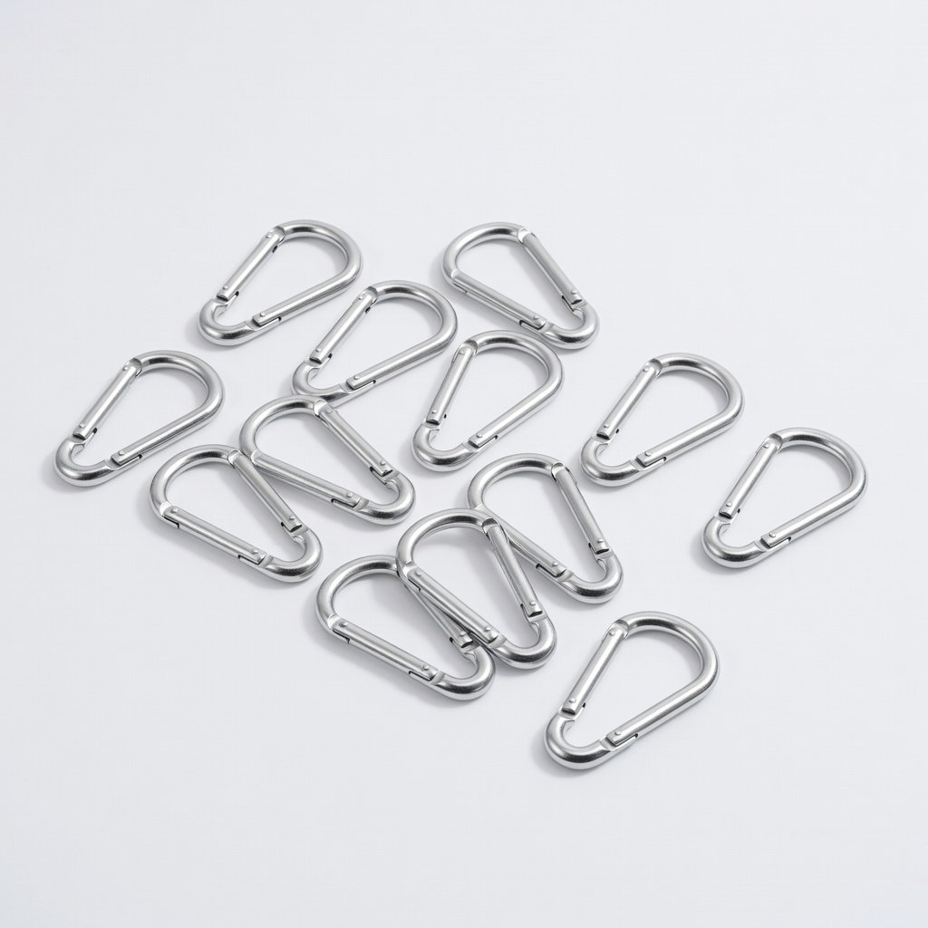 Aomede 12 Pack Metal Carabiner Clips