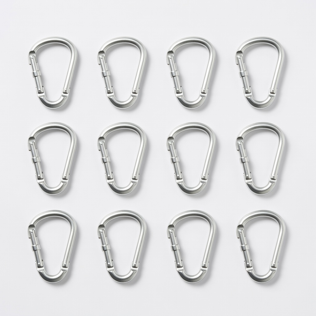 Apex Gear Mini Spring Carabiner 12 Pack