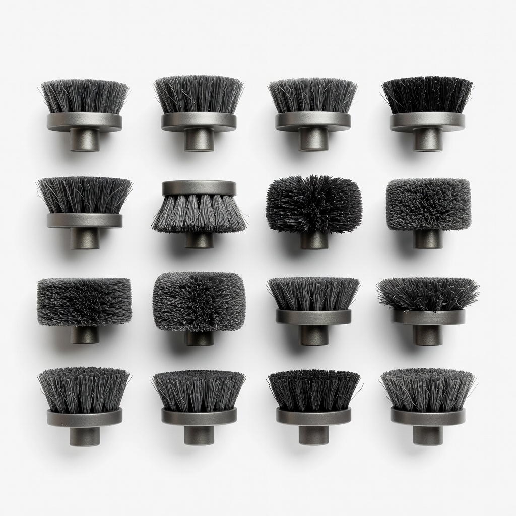 AUSTOR 12 Pieces Nylon Abrasive Brushes Drum Set