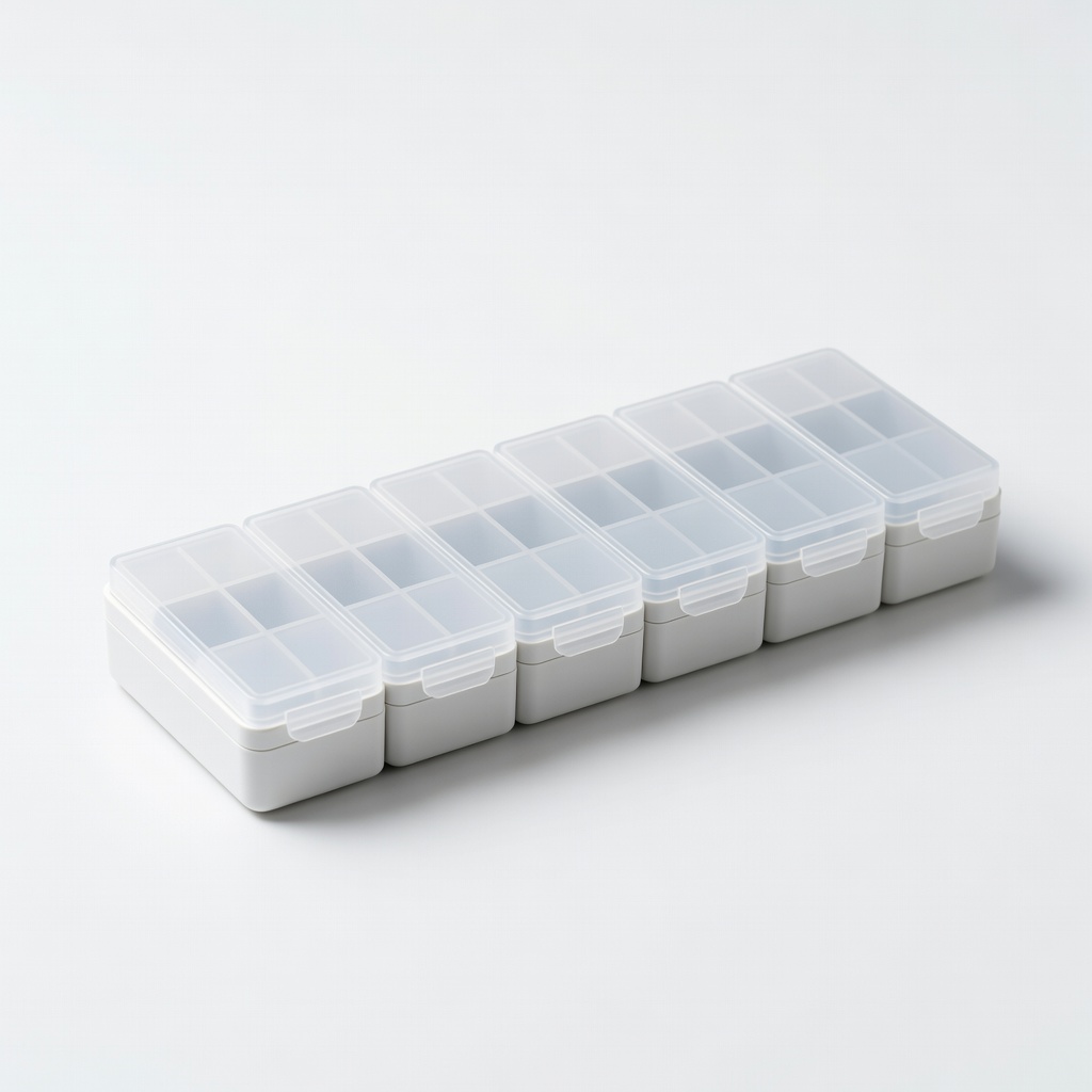 AUVON Weekly Pill Organizer (4 Times a Day)