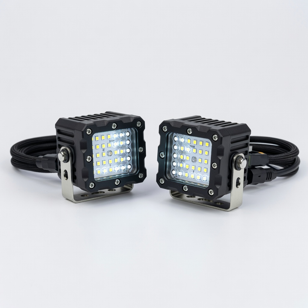Auxbeam 3 Inch 37W LED Cube Pods (Pair)