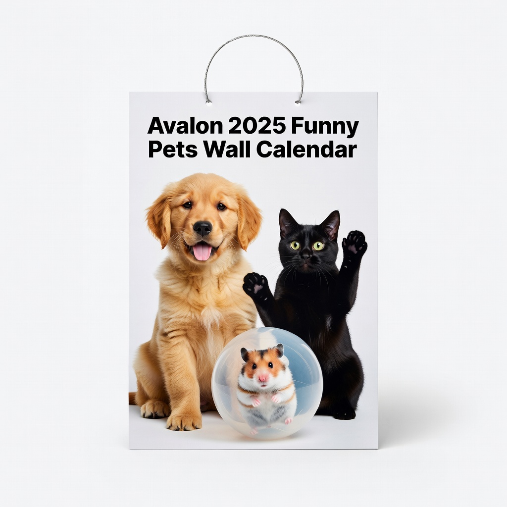 Avalon 2025 Funny Pets Wall Calendar