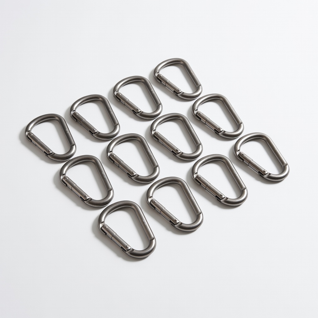 AWP 10-Pack Heavy Duty Steel D-Ring Carabiners