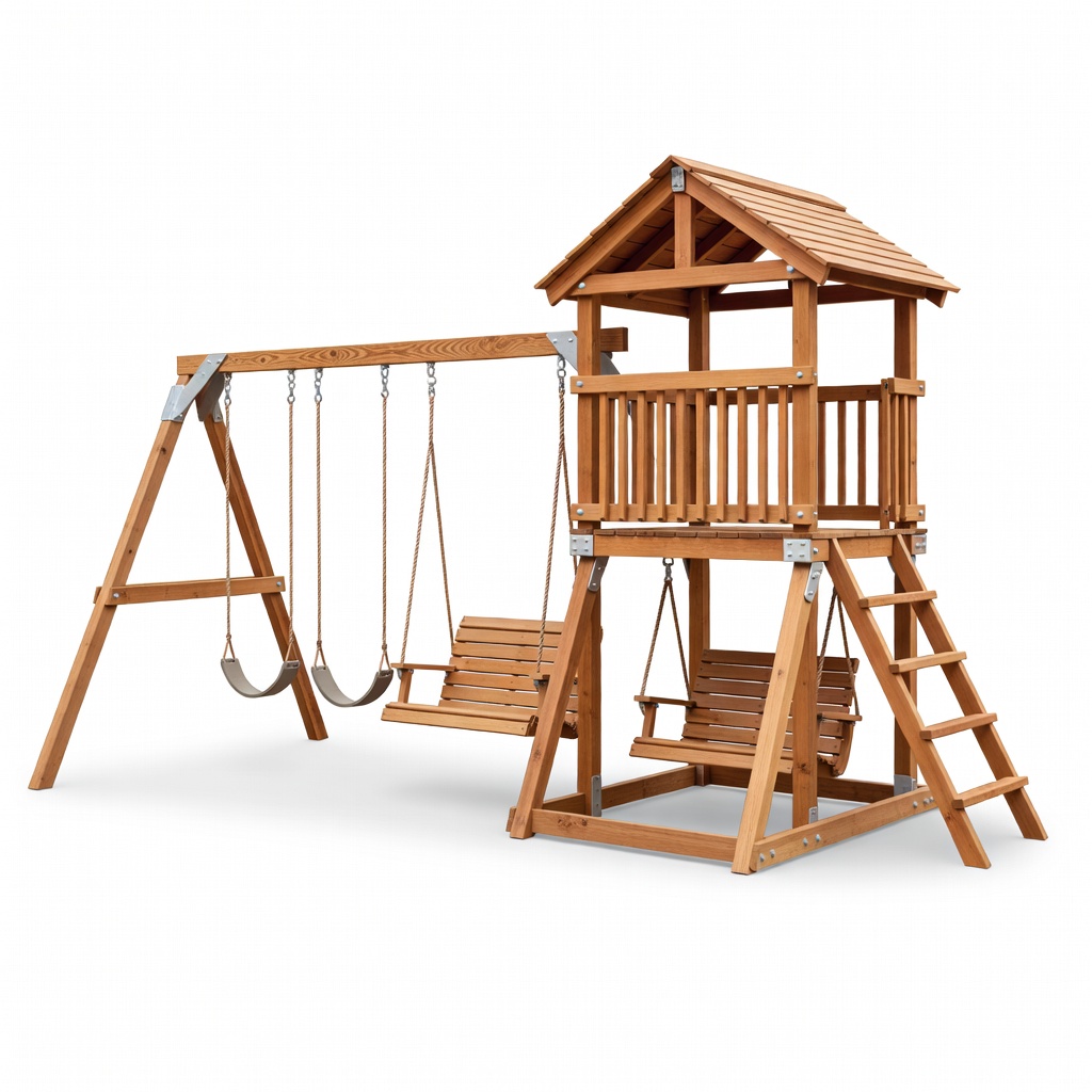 Backyard Discovery Weston Cedar Swing Set