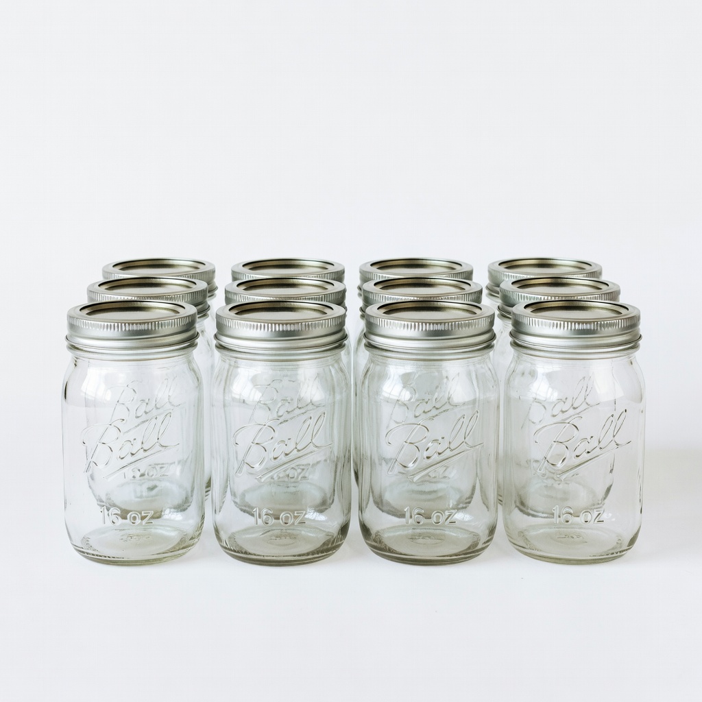 Ball Mason Jars 16 oz (Pack of 12)