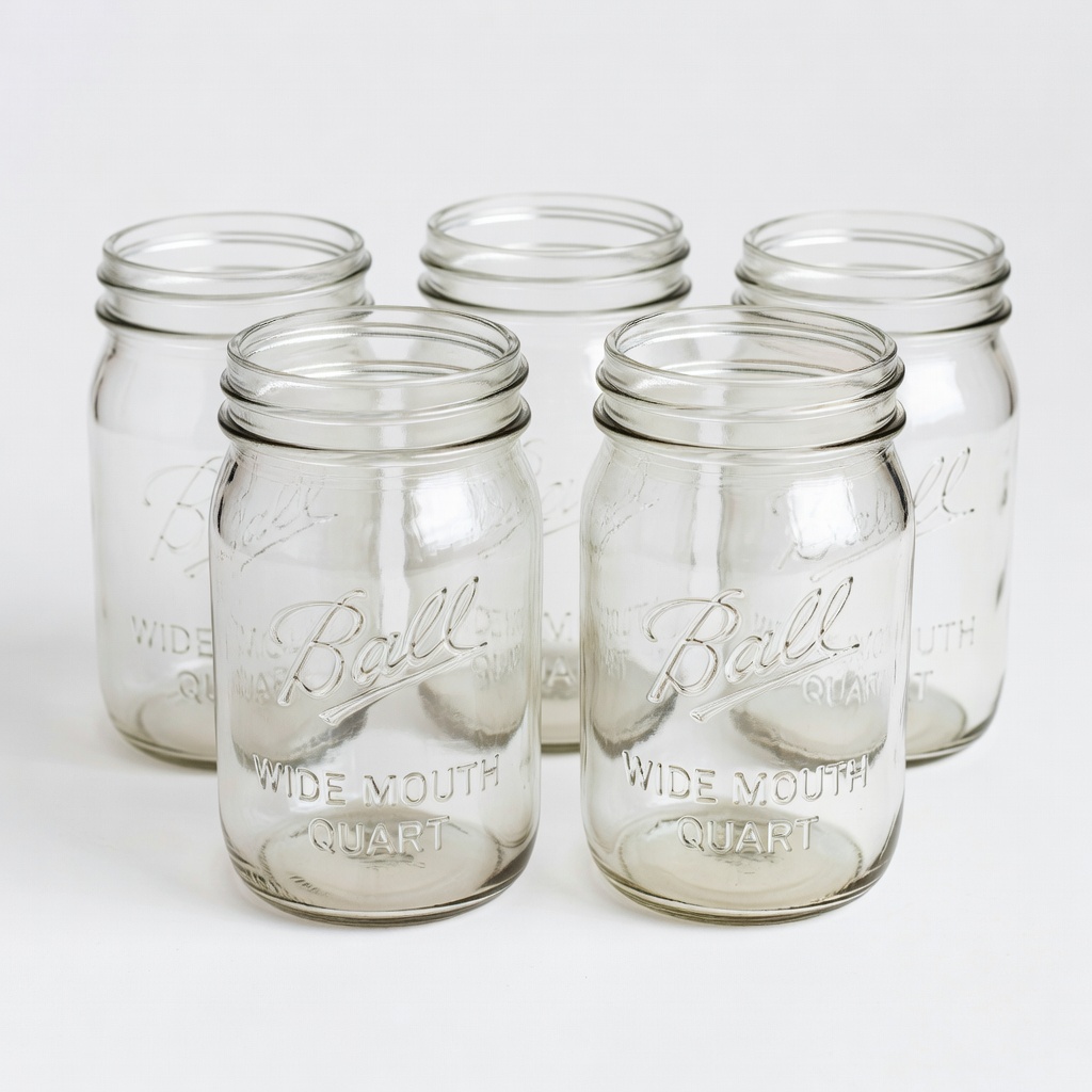 Ball Wide Mouth Quart Mason Jars (ASIN: B073H6M8SY)