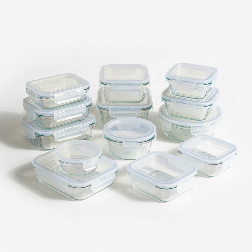 Bayco 30-Piece Glass Meal Prep Containers