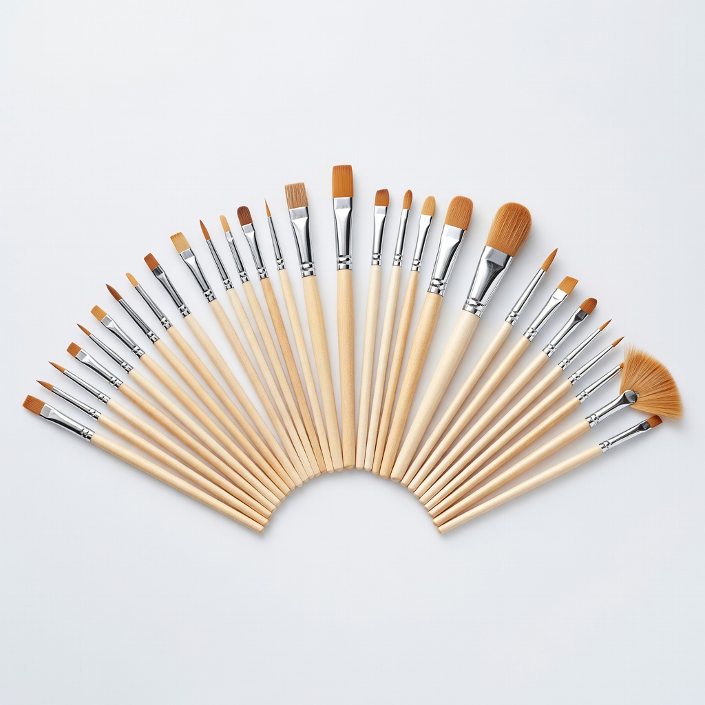 BCMRUNA Paint Brushes Set, 30 Pieces