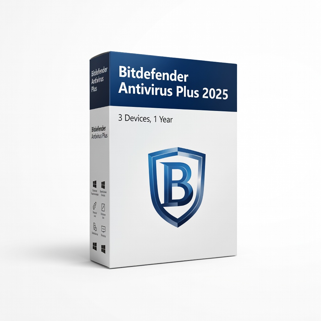 Bitdefender Antivirus Plus 2025 (3 Devices, 1 Year)
