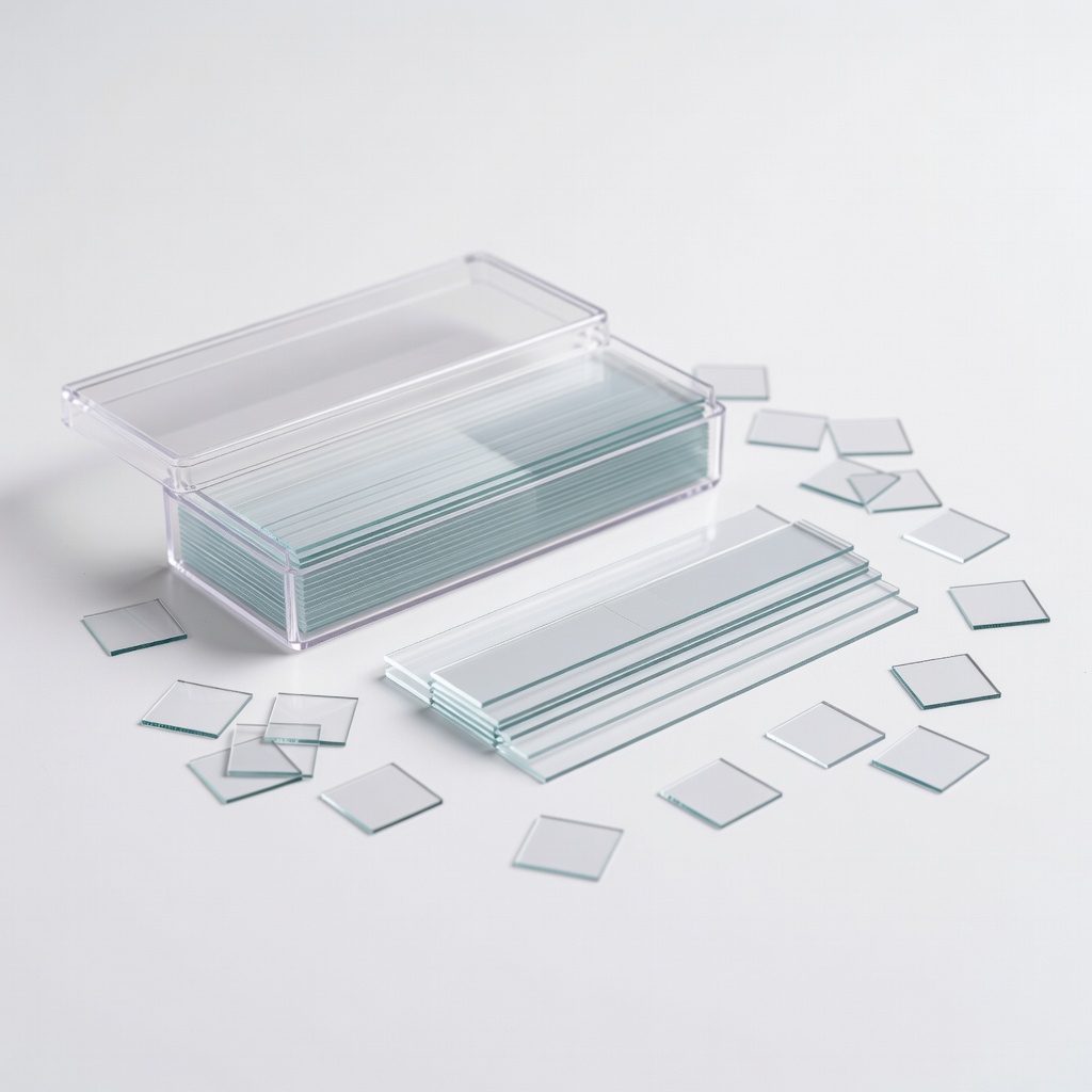 Blank Microscope Slides and Cover Slips Kit