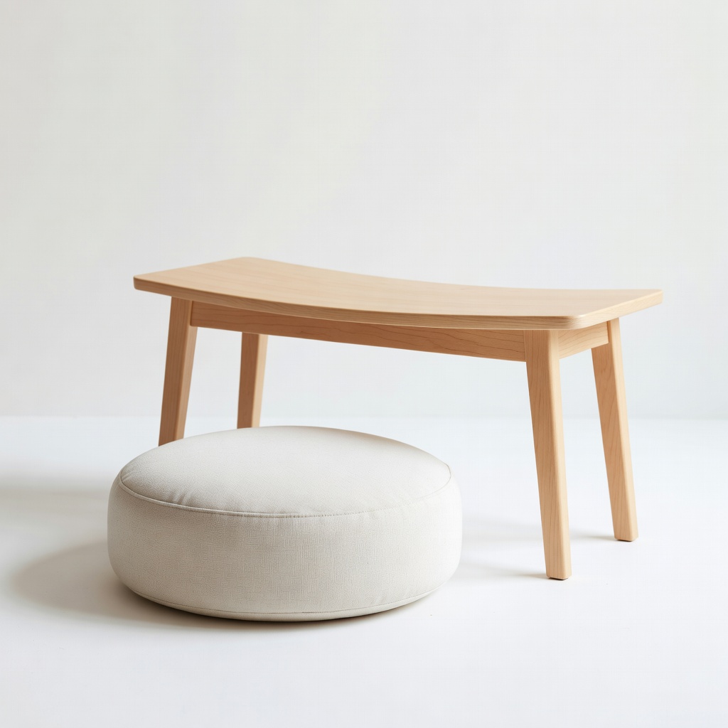 BLISSFOX Meditation Cushion and Bench for Floor Sitting