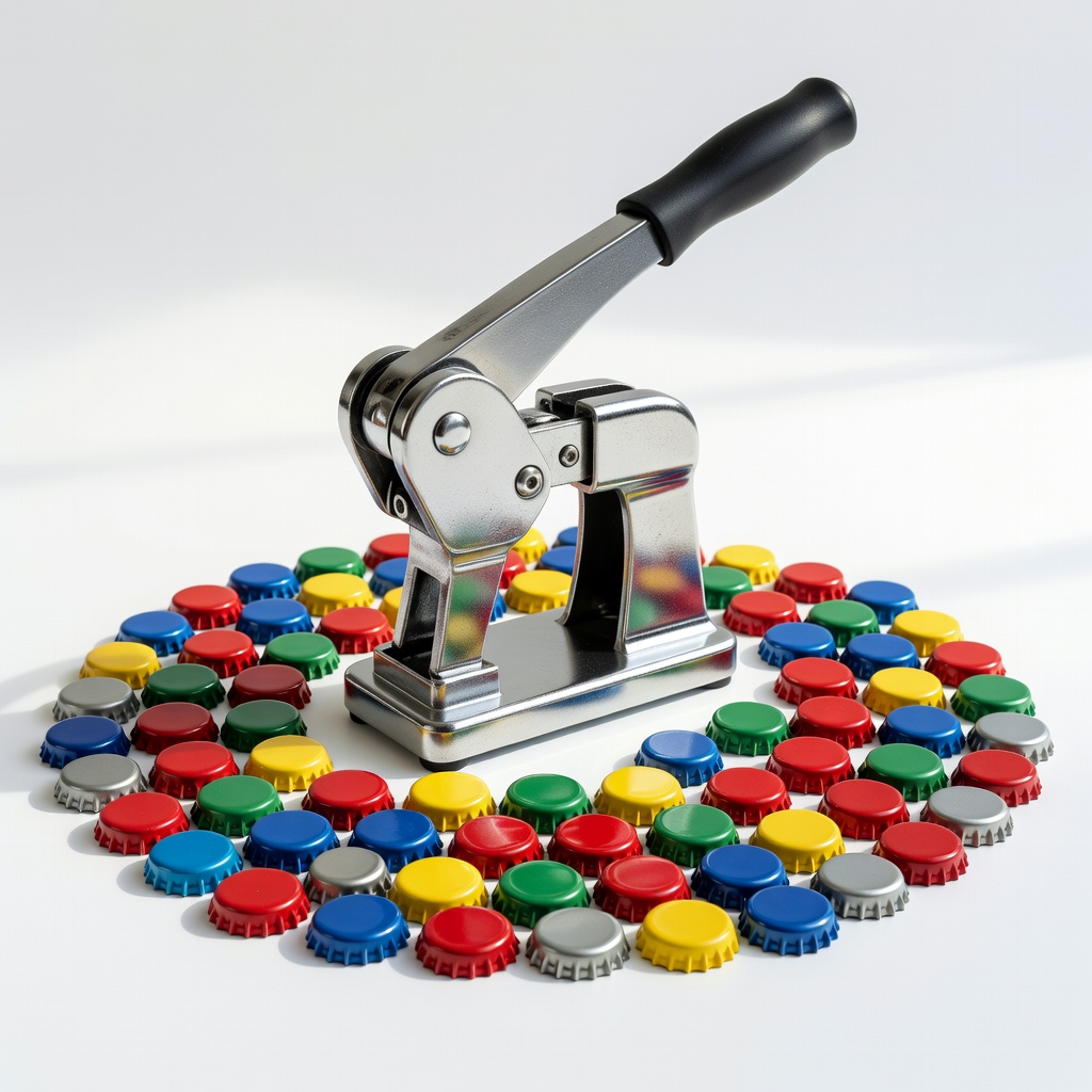 Bottle Capper with Caps (144 ct)