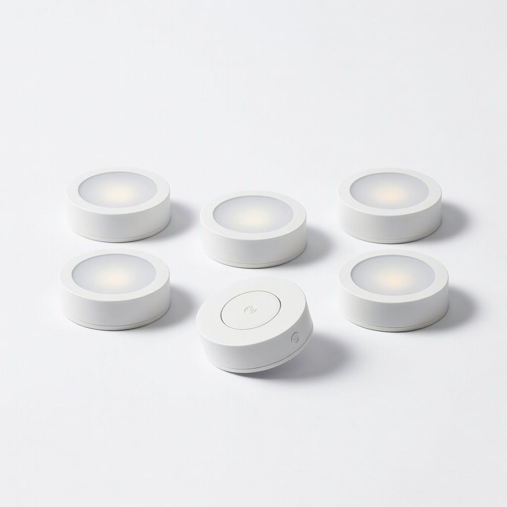 Brilliant Evolution Wireless LED Puck Lights 6-Pack (ASIN: B01N7NIL9S)