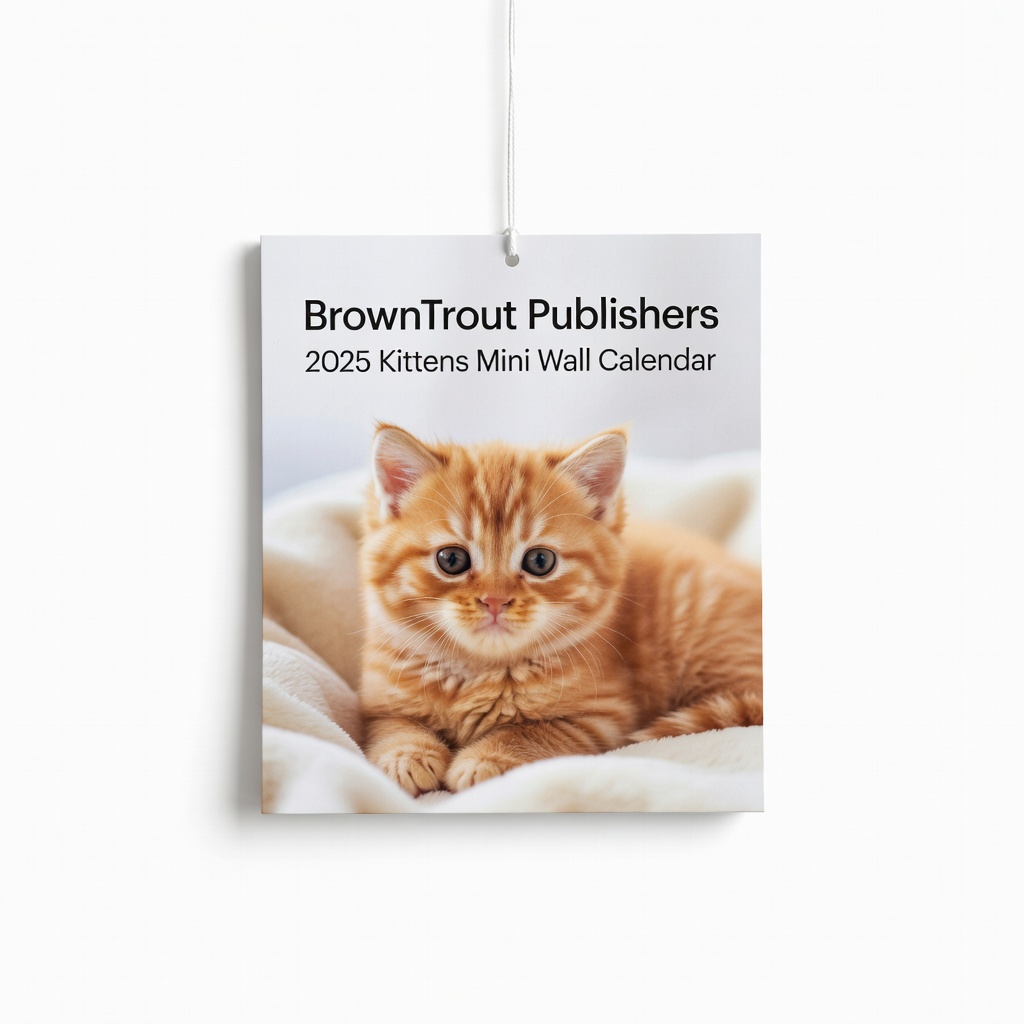 BrownTrout Publishers 2025 Kittens Mini Wall Calendar