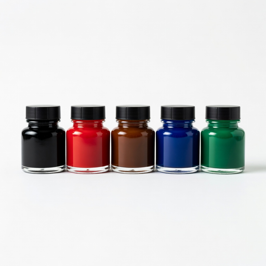 Calligraphy Ink Refills, 5 Colors